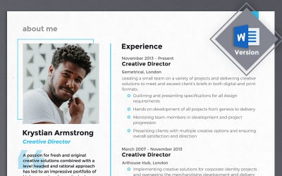 Krystian Armstrong – šablona životopisu kreativního ředitele