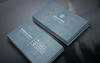 Maria &amp; Laos Personal Business Card - Corporate Identity Template