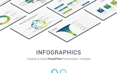 Modelo de infográfico para PowerPoint