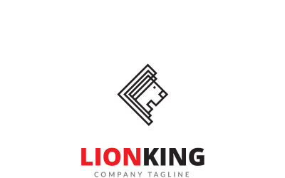 Plantilla de logotipo del Rey León