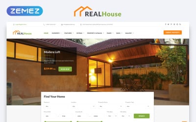 RealHouse - Emlak Çok Sayfalı HTML5 Web Sitesi Şablonu