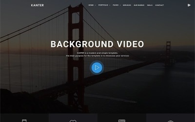 Responsive Kanter - Corporate&Portfolio&Agency Wordpress #69402