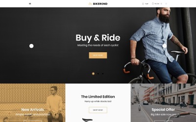 Bikerond - Tema de WooCommerce de Elementor para tienda de bicicletas