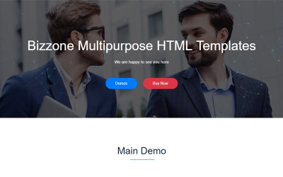 Bizzone - Mehrzweckgeschäft HTML5 Landing Tempalte Landing Page Template