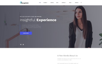 "Management Company - Elegant Business Consulting Company" - адаптивний Шаблон сайту №69523
