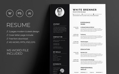 Minimal White Brenner Resume #69540