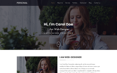 Plantilla PSD "PERSONAL Portfolio Creative" #69517