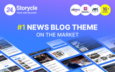 Responsive 24.Storycle - Multipurpose News Portal Elementor Wordpress #69580