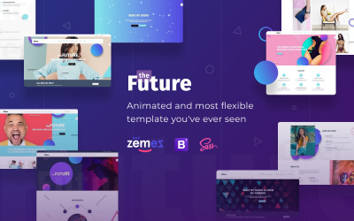 Reszponzív The Future - Web Design Multipurpose HTML5 Weboldal sablon 69536