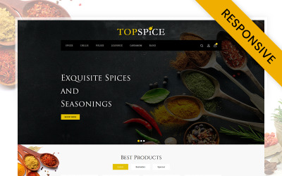 Top Spice Store OpenCart responsieve sjabloon