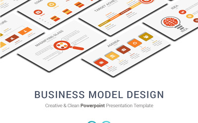 Affärsmodell Design PowerPoint-mall