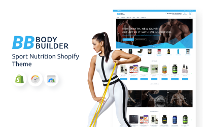 Body Builder - тема Shopify для спортивного харчування