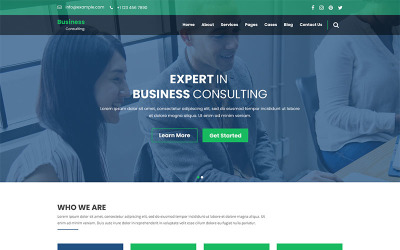 Business Consulting - Finance, Business &amp; Consulting PSD Template