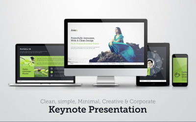 Tiszta, egyszerű és vállalati - Keynote sablon