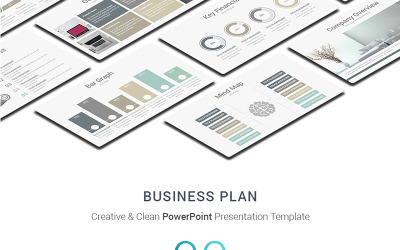 Businessplan-Präsentation Kreative PowerPoint-Vorlage