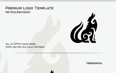 Crying Wolf Logo Template