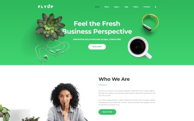 "FlyUp - Startup Business Consulting Modern" Responsive Joomla Template №69711