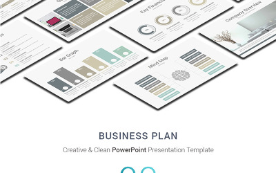Modello di presentazione del business plan Creative PowerPoint