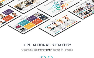 Modelo de PowerPoint de estratégia operacional