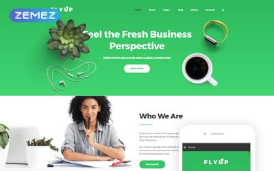 Plantilla Joomla "FlyUp - Startup Business Consulting Modern" #69711