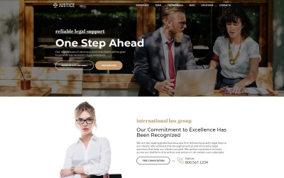 Responzivní Šablona mikrostránek "Justice - Attorney Agency HTML5" #69706