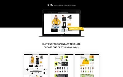 .STL - Damklädbutik Responsiv OpenCart-mall