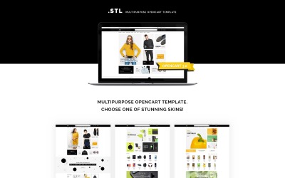 .STL - Modelo de OpenCart responsivo para loja de roupas femininas