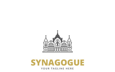 Modelo de logotipo de sinagoga