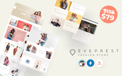 Eveprest Fashion 1.7 - Modebutik PrestaShop-tema