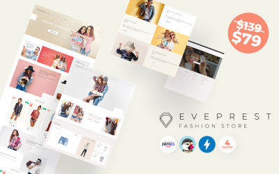 Eveprest Fashion 1.7 - Тема PrestaShop для модного магазина