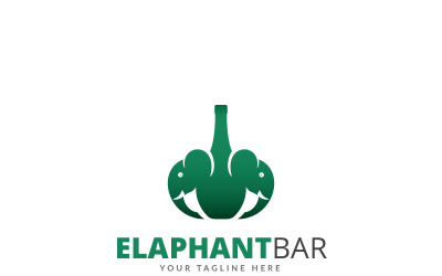 Modello di logo di Elephant Bar Ver 2