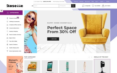 Rosette - Tema PrestaShop per negozi multi-categoria