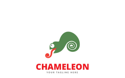 Plantilla de logotipo de bebé camaleón