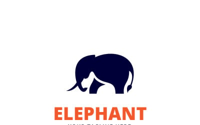 Sloní aplikace Logo šablona