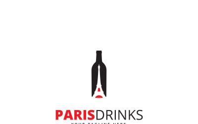 Szablon Logo Paryż napoje