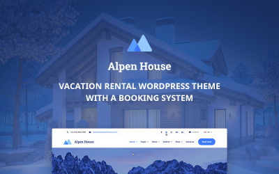 WordPress тема для прокату на відпустку - Alpen House