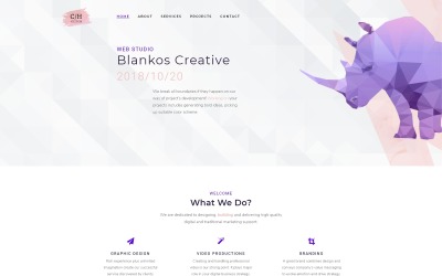 Blankos - Kreativní minimalistický responzivní WordPress motiv