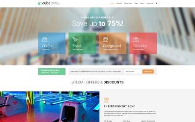 Cube - Joomla-sjabloon voor winkelcentrum