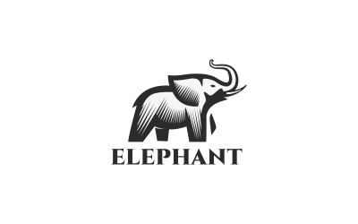 Elefant logotyp mall