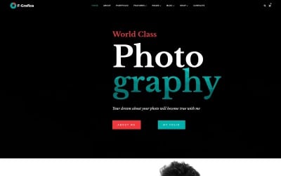 F-Grafica - тема WordPress Elementor для фотографії