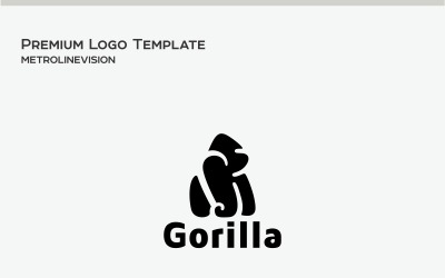 Gorilla logotyp mall