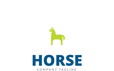Кінь логотип шаблон