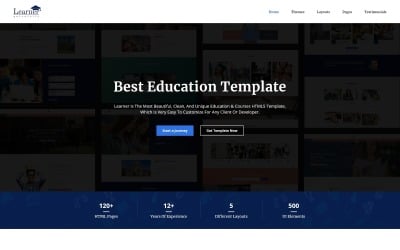 Lärare - Utbildning Multipurpose HTML5 webbplats mall