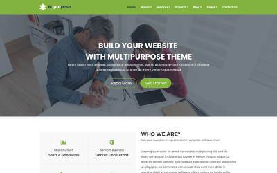 M-purpose - Creatieve multifunctionele PSD-sjabloon