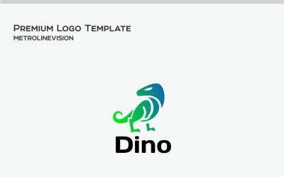 Modello di logo di dinosauro