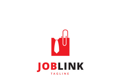 Modelo de logotipo de link de trabalho
