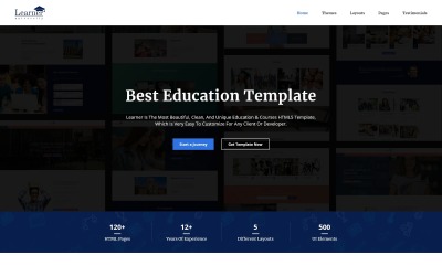 Responsive Learner - Education Multipurpose HTML5 Web Sitesi #70094