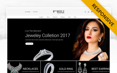 Responzivní OpenCart šablona "Foreli - Jewelry Store" #70020