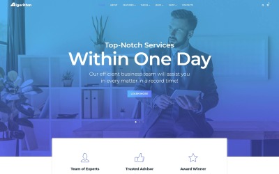 Algoritmo - Tema Elementor WordPress per il marketing aziendale
