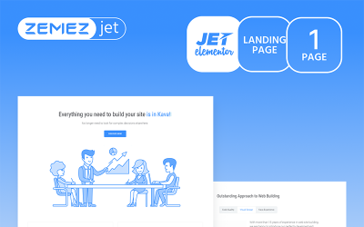 Easigo - Modèle Clean Corporate Jet Elementor